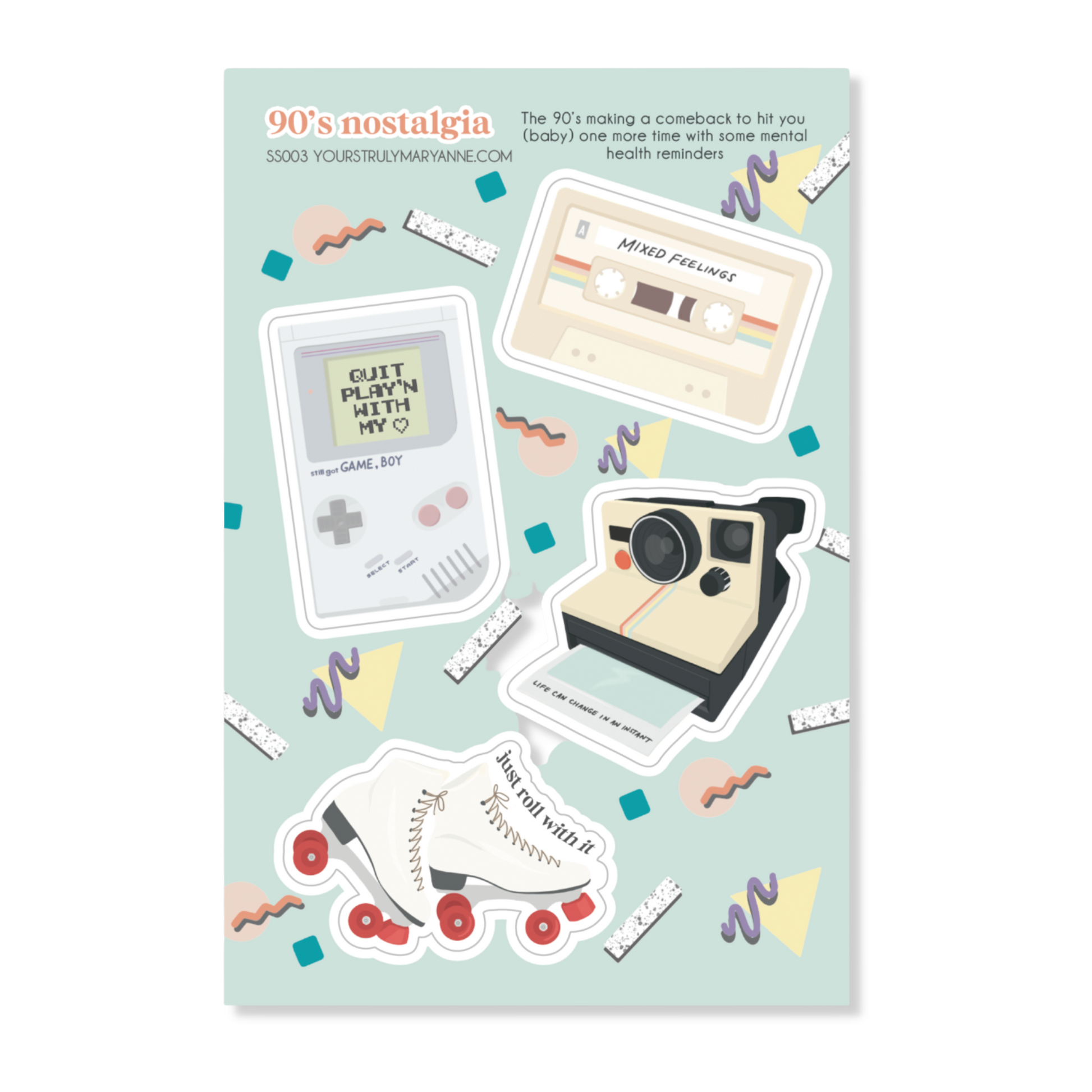 90's Nostalgia Sticker Sheet