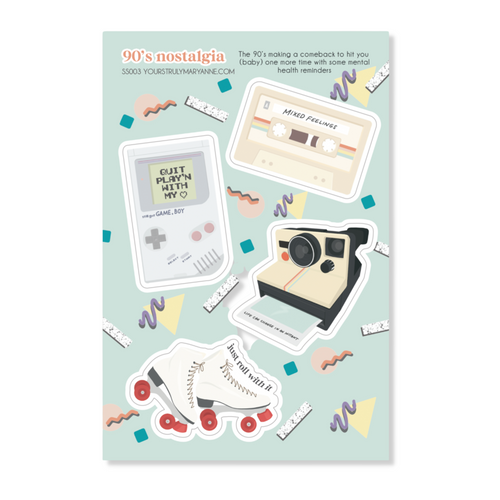 90's Nostalgia Sticker Sheet