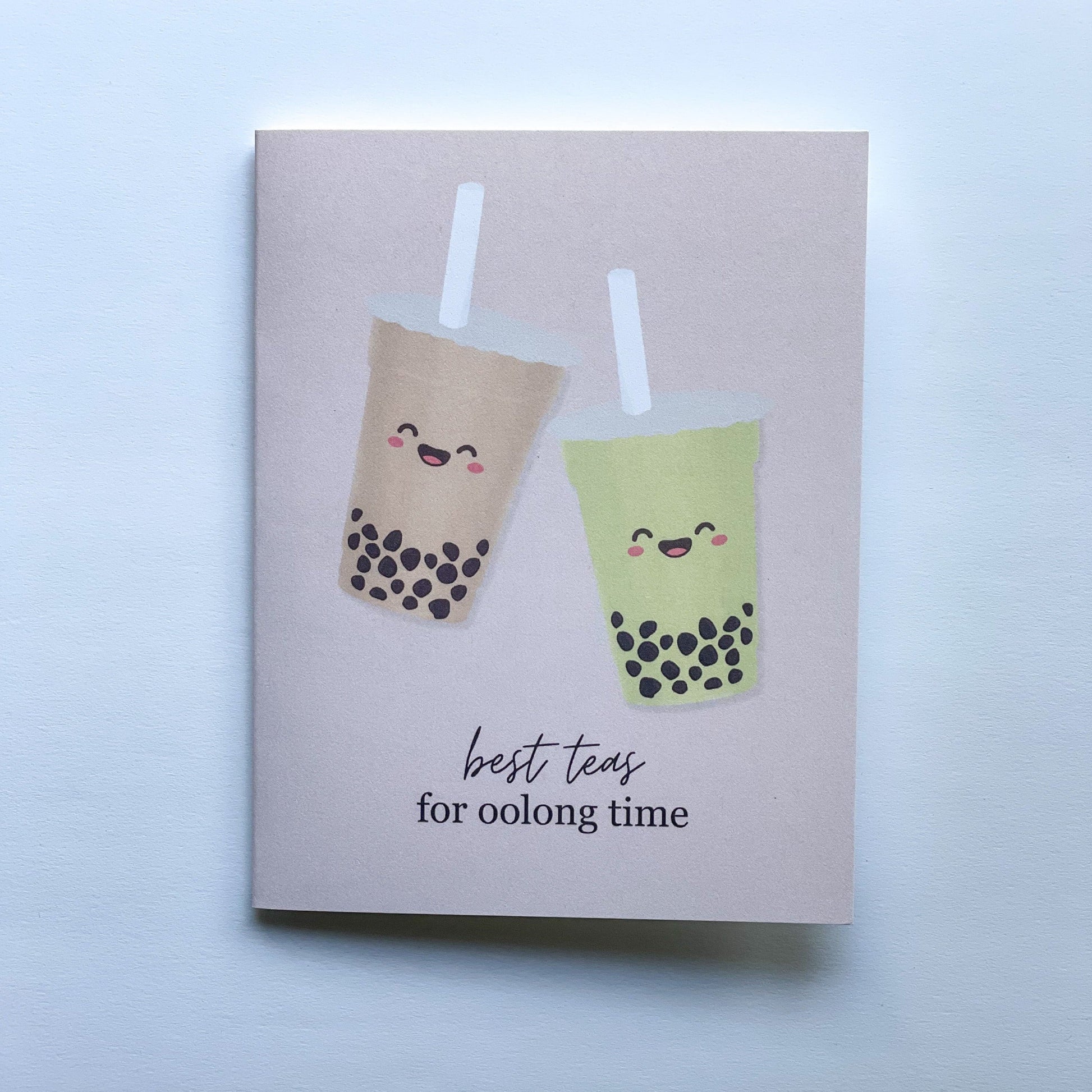 Boba Best Teas for Oolong Time Greeting Card