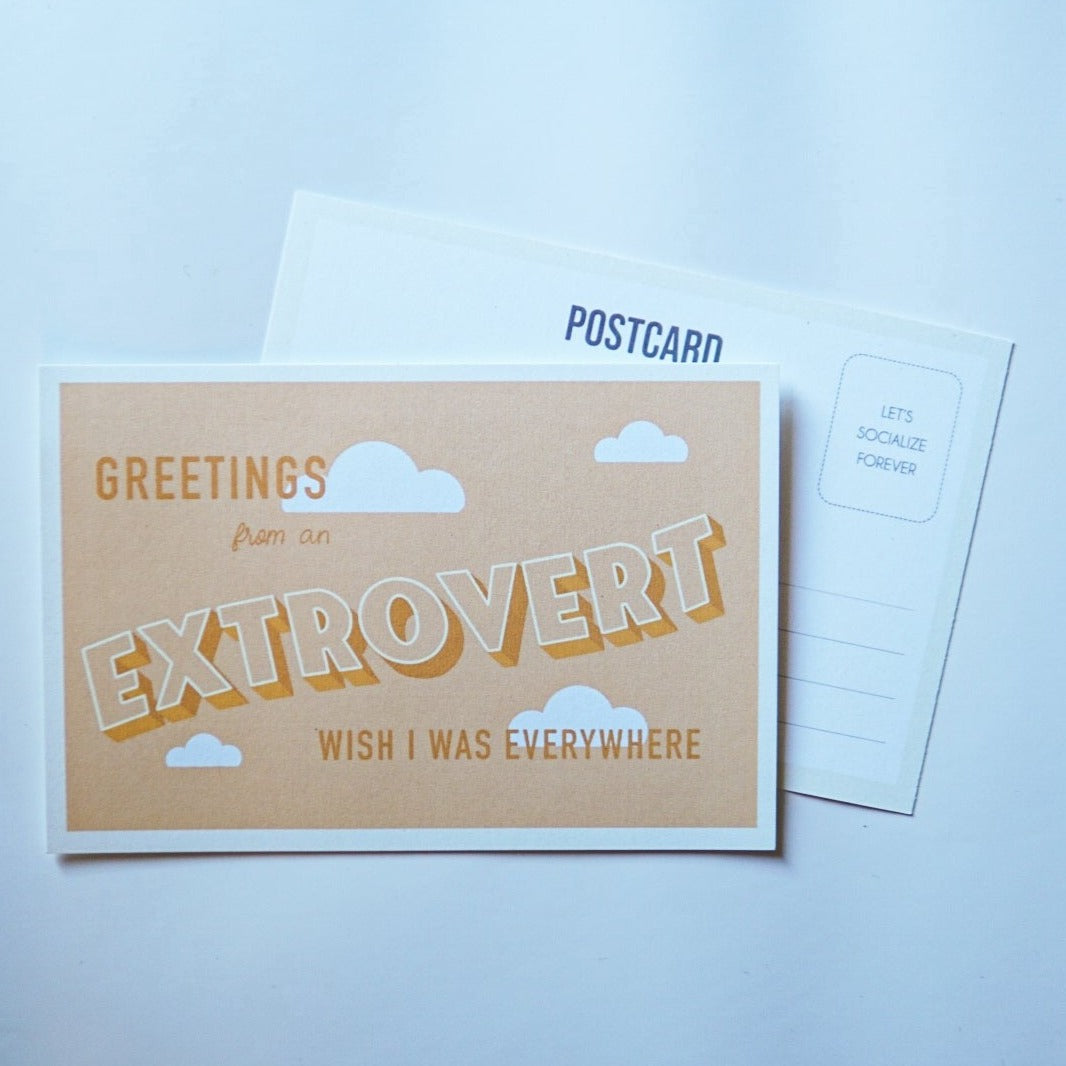Extrovert Postcard