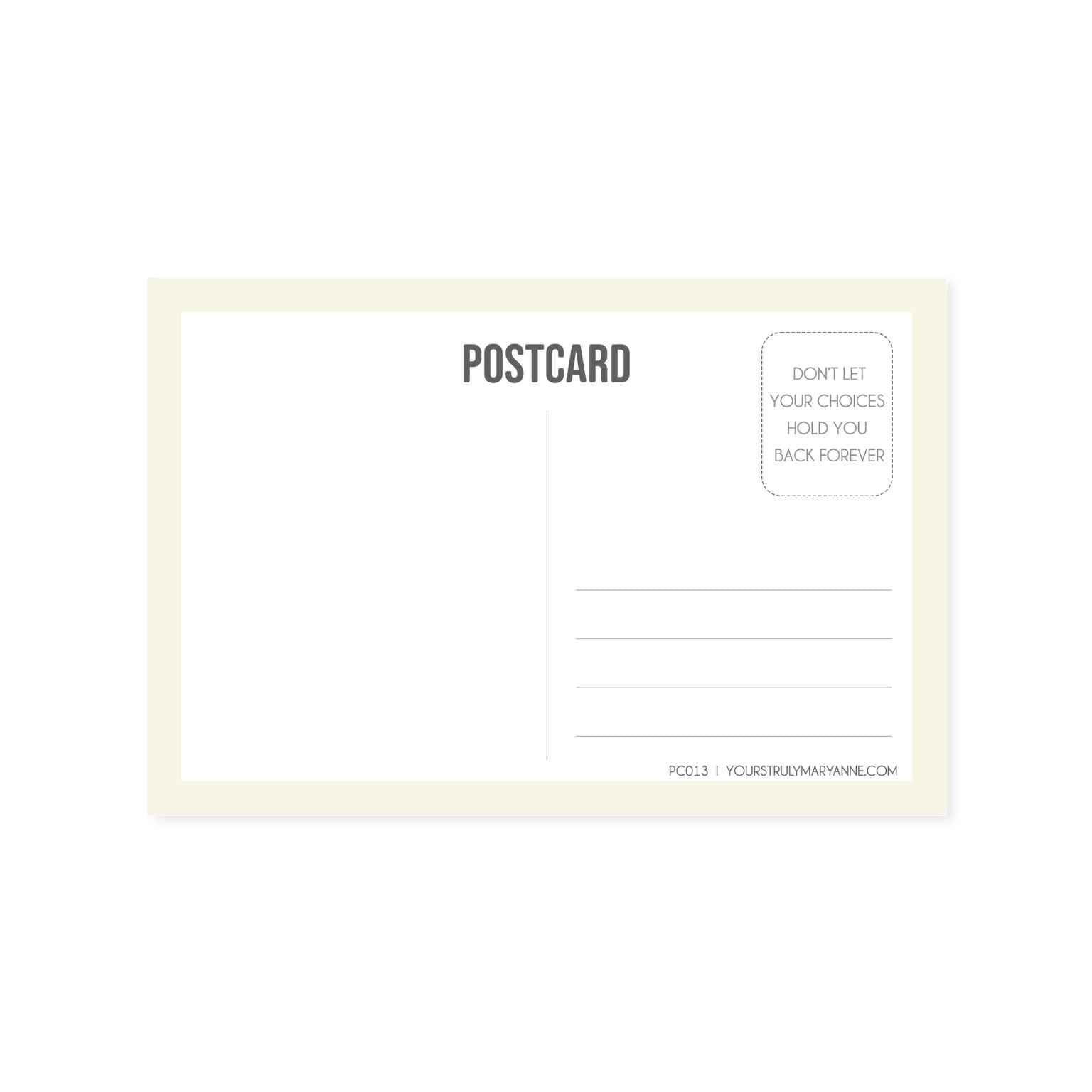 Indecision Postcard