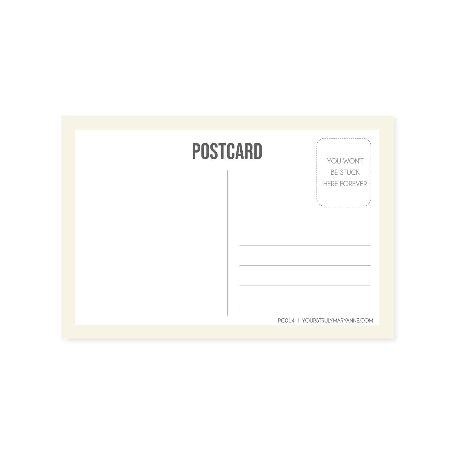 Comparison Trap Postcard