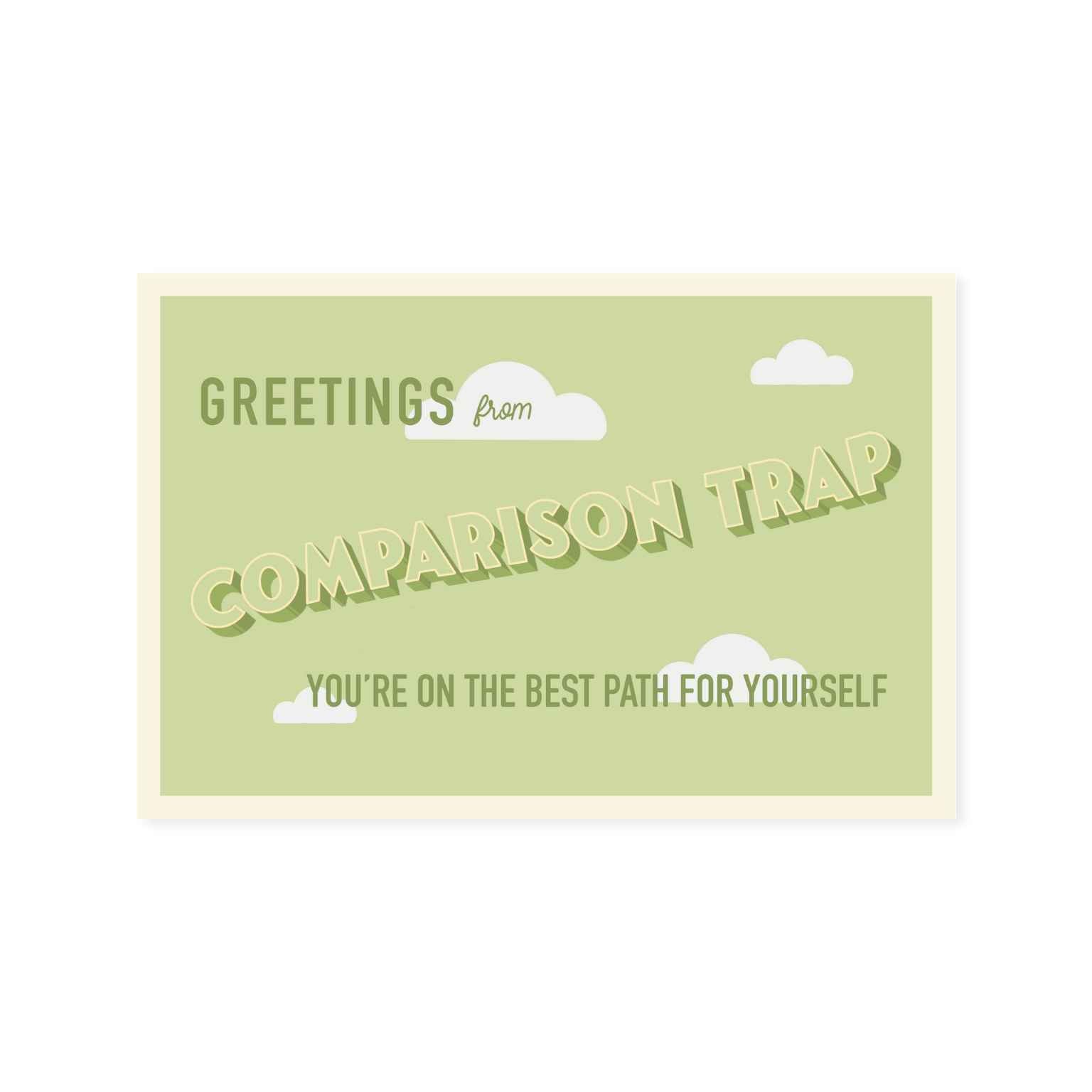 Comparison Trap Postcard
