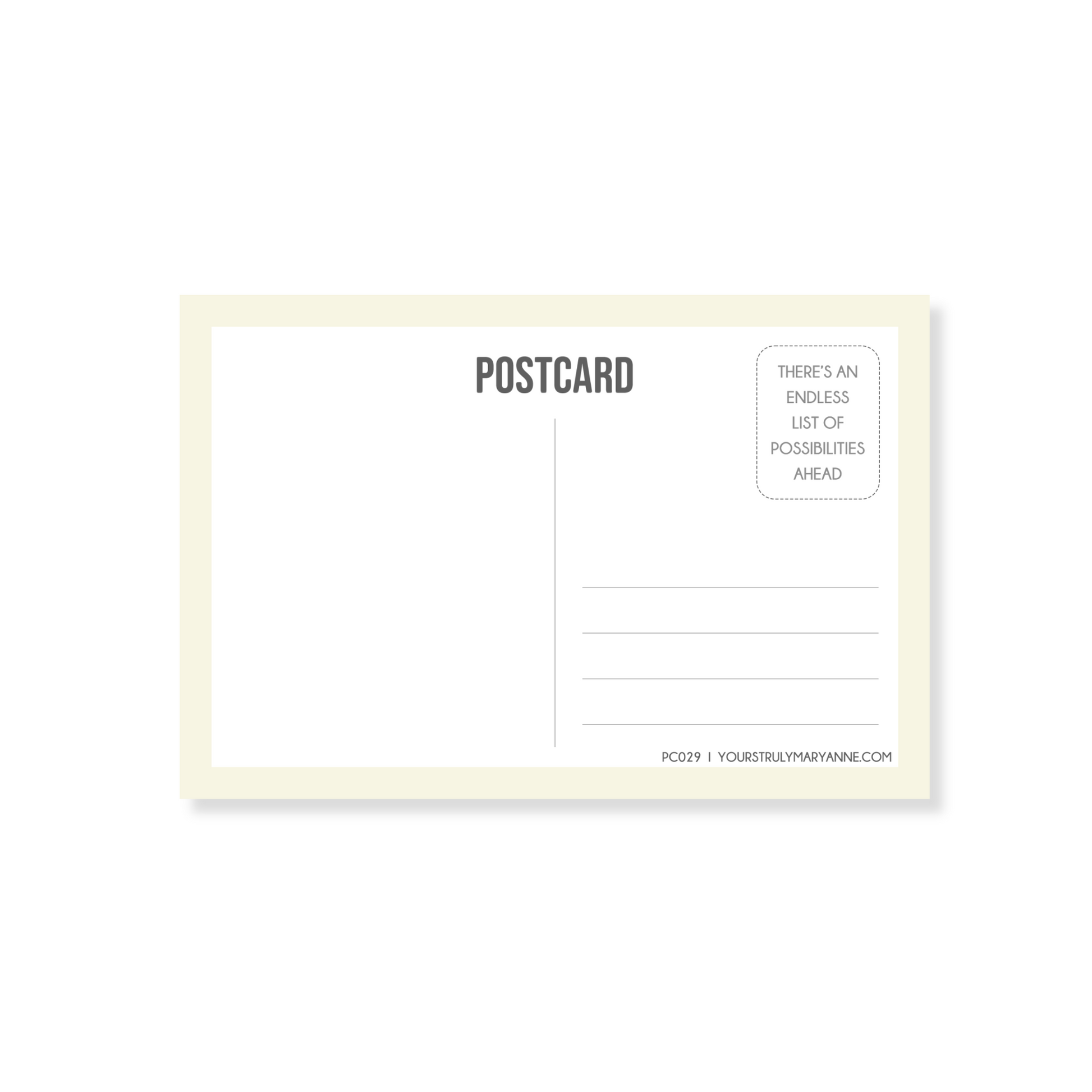 Uncertainty Postcard
